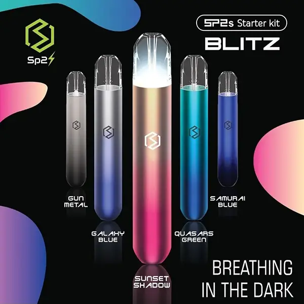 【丁香淡紫】SP2S電子煙霧化器 通用1代煙彈 發光煙桿-2