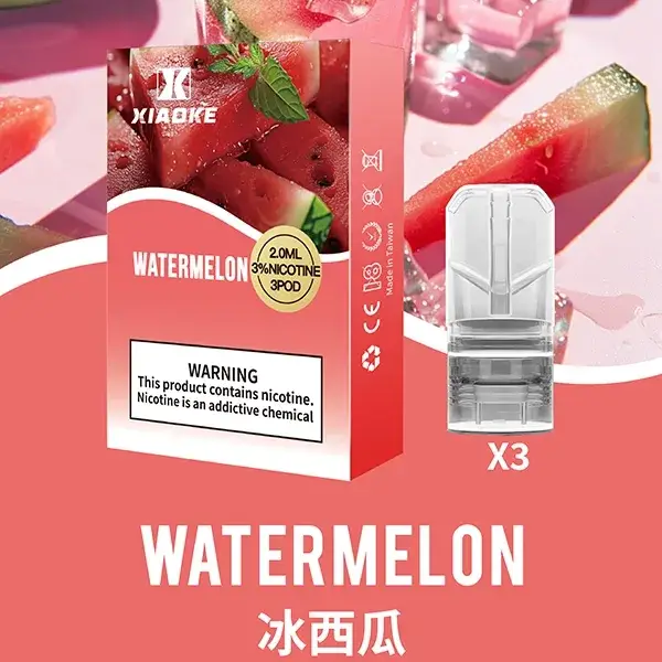 【冰西瓜】XIAOKE梟客霧化彈 通用一代桿 3顆裝 正品保證-1