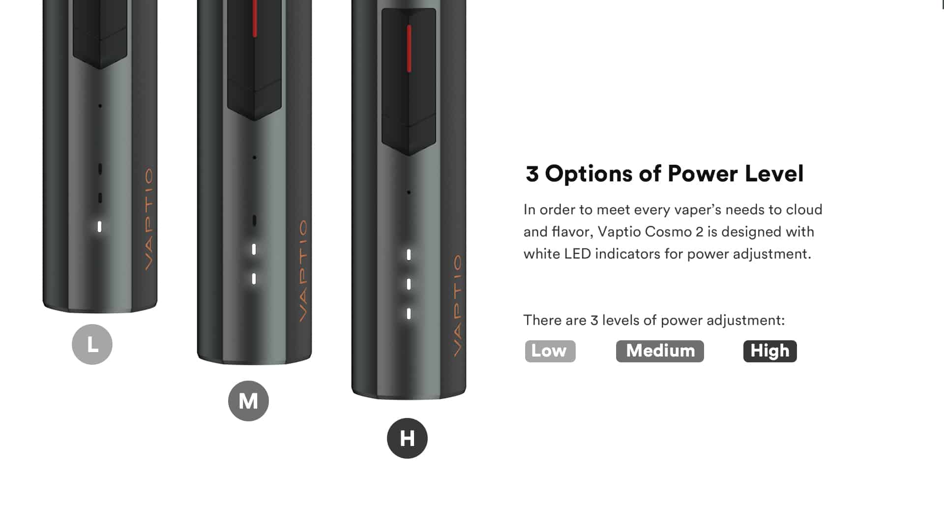 VAPTIO COSMO 2 KIT套裝|2000mAh電池|三段輸出調整|Type-C快充電子煙主機-1 VAPTIO COSMO 2 KIT套裝|2000mAh電池|三段輸出調整|Type-C快充電子煙主機-1